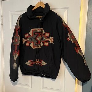 Polo by Ralph Lauren Black and Red Puffer Jacket